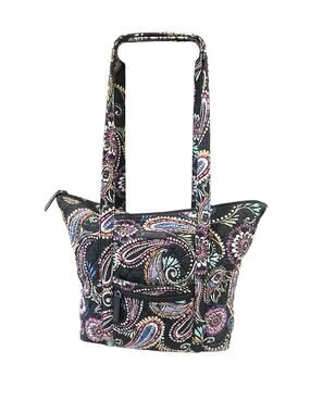 Vera Bradley Bandana Swirl Glenna Shoulder Bag Purse Tote 12” H x 15” W x 4” D